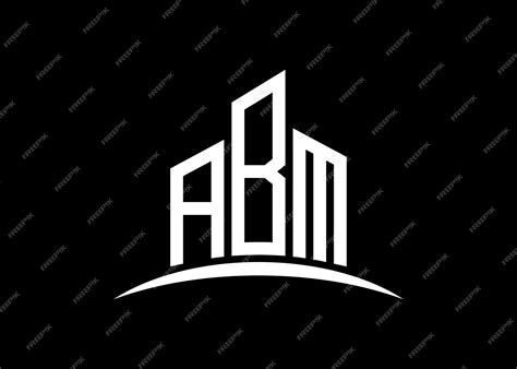 Premium Vector | Letter abm building vector monogram logo design template building shape abm logo
