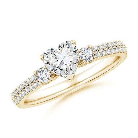 Aria | Heart & Round Trio Lab-Grown Diamond Ring | Nivara