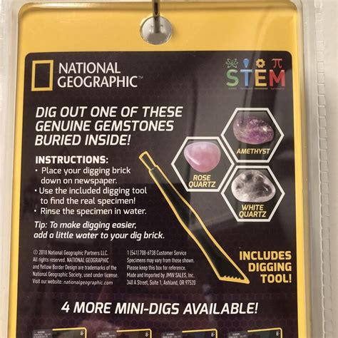 Buy National Geographic Gemstone Mini Dig Kit Find a Genuine Gemstone ...