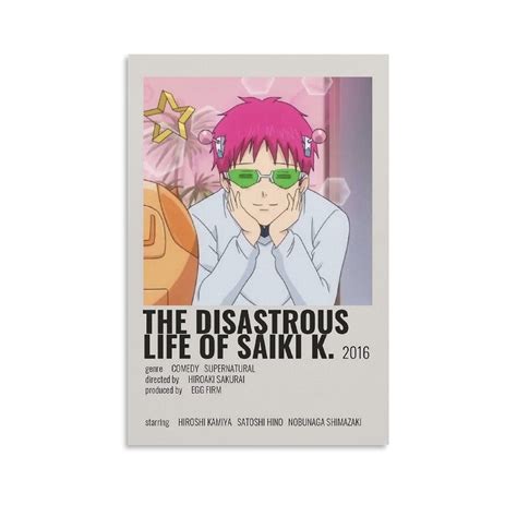 Buy Anime s Saiki K Room Aesthetic Decorative Art Living Room Modern ...
