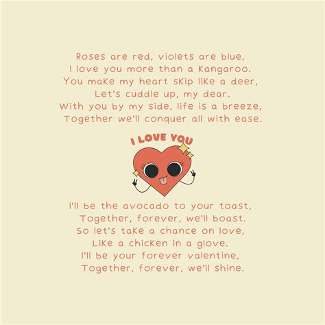 Silly, Funny, Cheesy Love Poem, Valentine's Day Poem, for Wife, for ...