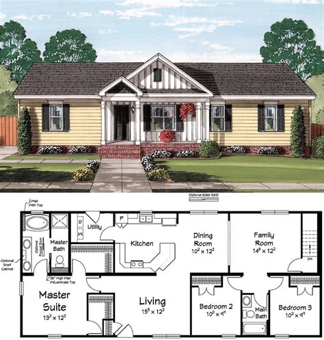 A fantastic use of 1,600 square feet. | Ranch house plans, New house ...