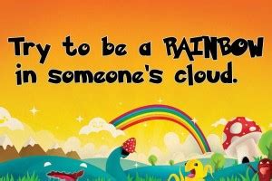 StyBuzz rainbow in something clouds poster Photographic Paper - Quotes ...