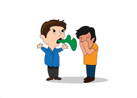Two Men Talking Bad Foul Smelling Breath vector illustration 19158030 ...