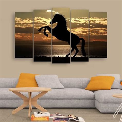 Inephos Multiple Frames Beautiful Running Horse Vastu Animals Wall ...