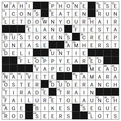 LA Times Crossword Answers Wednesday April 23rd 2025