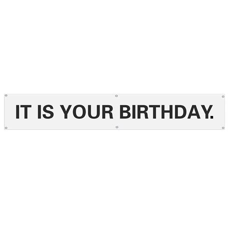 It is Your Birthday. Banner The Office Vinyl Party Banner with Metal ...