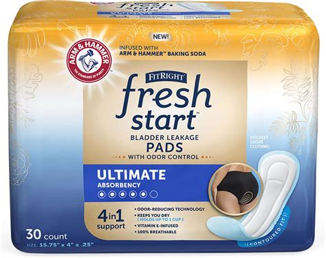 Amazon.com: FitRight Fresh Start Postpartum and Incontinence Pads for Women, Ultimate Absorbency ...