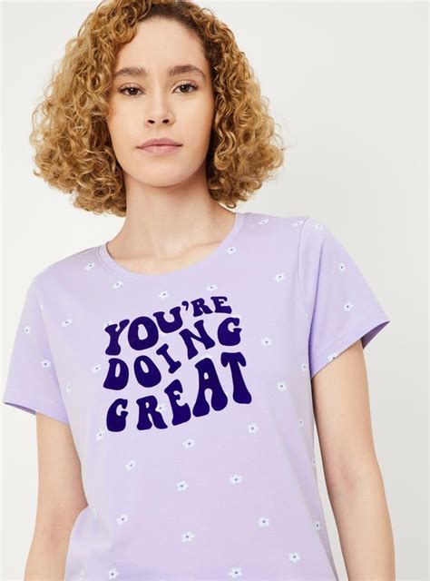 Buy Women Printed PJ Set Online at just Rs. 799.0 - 1000013610775 | Max ...