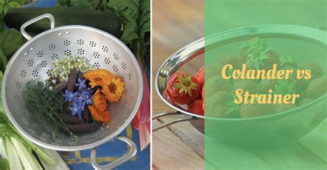 Colander vs Strainer (Types and Uses) - Cooking Top Gear