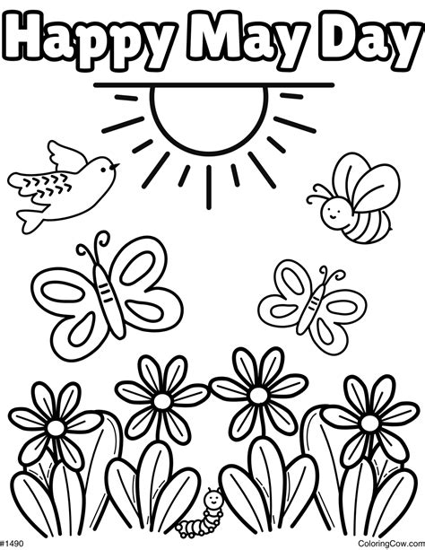May Day Coloring Pages Free Printable