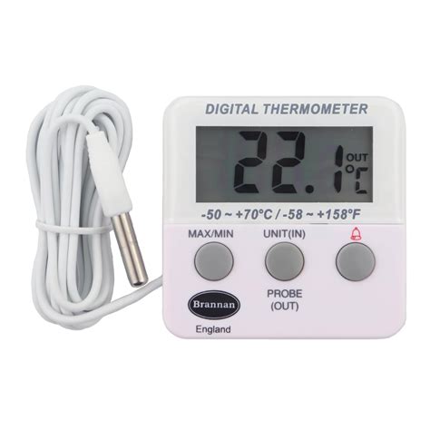 Digital Freezer / Fridge Thermometer With Alarm and Max Min Temperature ...