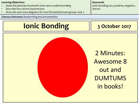 Image result for Ionic Bonding Form One Lesson