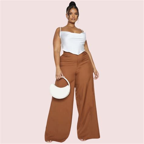 Plus Size White Satin Cropped Cowl Neck Cami Top – French Daina