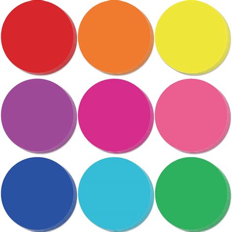 Geyee 108 Pcs Round Cutouts Paper Circle Bulletin Board Cutouts ...