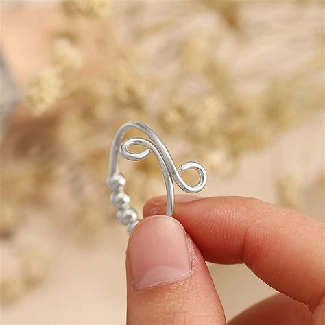 Buy Coil Ring Finger Adjustable For Women Rings For Anxiety Single ...