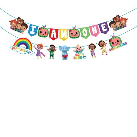 Buy Festiko® Cartoon Theme "I Am One" Kids 1st Birthday Banner,Kids ...