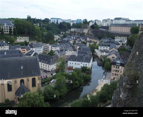 Houses roof in capital of LUXEMBOURG, historic part of city Stock Photo - Alamy