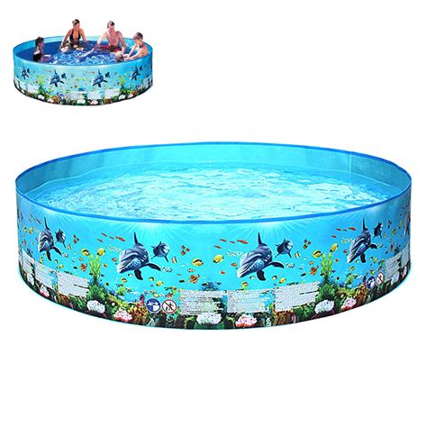Buy HALLOLURE 6' X 15 Foldable Swimming Pool, Bathing Pool, Family ...