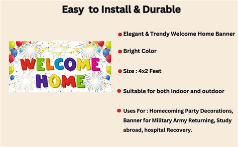 Party Baazaar Welcome Home Banner | Welcome Home Baby Decoration Item ...