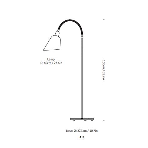 Bellevue Floor Light Satin Brass AND TRADITION - I Light You