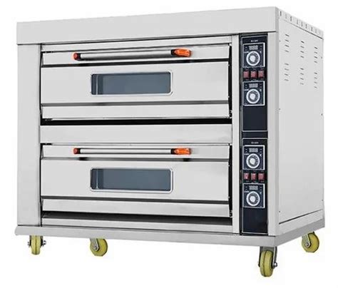 Bakery Machines - Double Deck 4 Tray Bakery Oven Electric Manufacturer ...