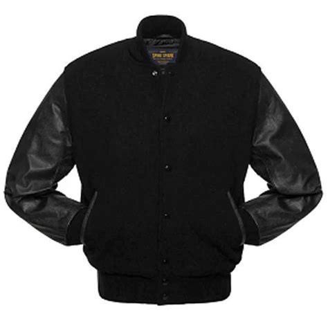 Varsity Jacket's Made From Soft Leather For Men's