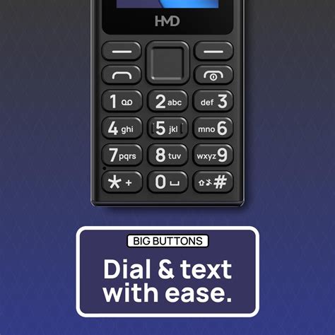 HMD 110 Keypad Phone with Built-in Scan & Pay UPI App, Rear Camera ...