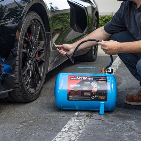 TOOLUXE 30010L 5 Gallon Air Tank, Portable Air Tank, 125 PSI Maximum P ...