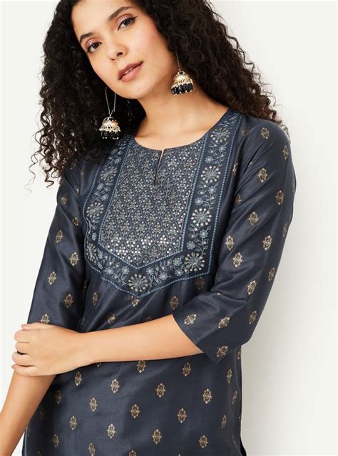 Buy Women Sequins Straight Kurta Online at just Rs. 999.0 ...