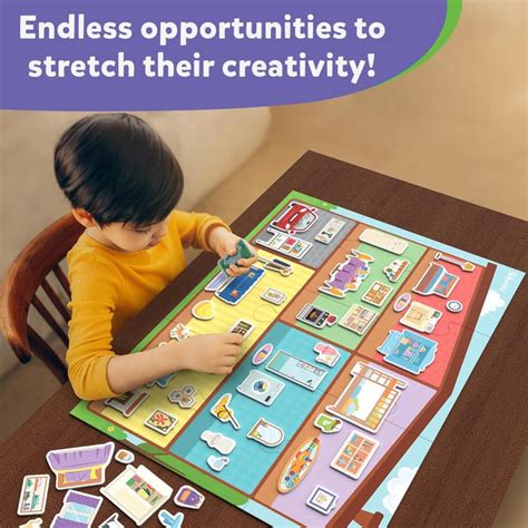 Skillmatics Magnetopia Design Your Home! - Interactive Pretend Play Se ...