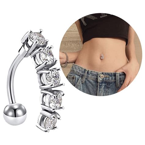 Double Belly Button Piercing Rings