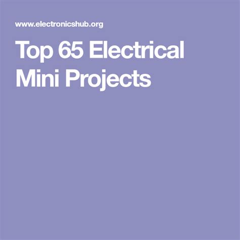 Electrical Mini Project Topics 的图像结果