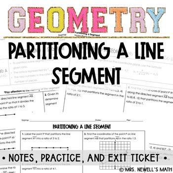 Image result for Geometry Partitioning a Line Segment