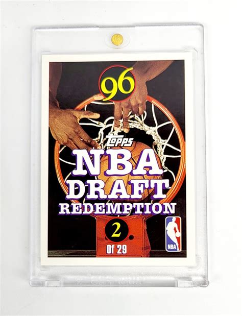 MINT REDEMPTION MARCUS CAMBY DRAFT PICK 1996-97 Topps NBA Draft #2 ...