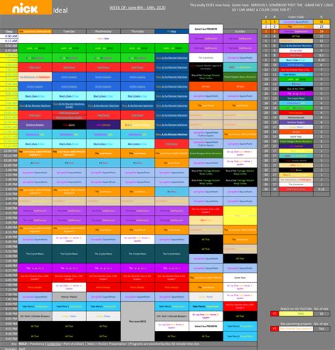 Nickelodeon Schedule Archive II — Ideal Nickelodeon networks dump: Nick ...
