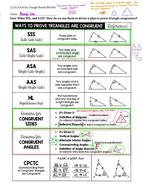 Simply explained: Proving Triangle Congruence - SSS and SAS Examples ...