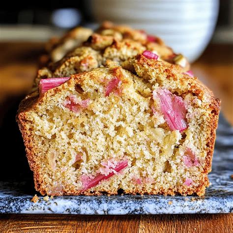 Easy Quick Rhubarb Bread Recipe - Pan And Plate