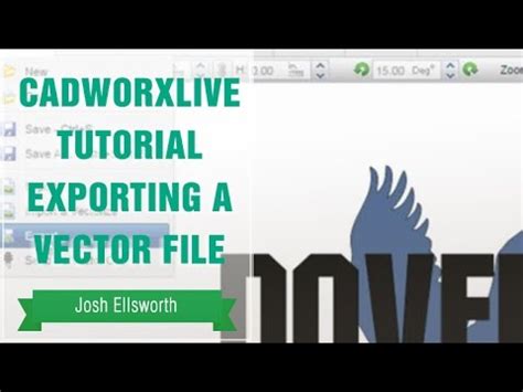 CadWorxLive Tutorial Exporting a Vector File Video Lecture - CADWorx ...