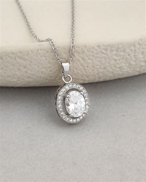 Samanda Solitaire Necklace(Silver) – LOLO LEPA