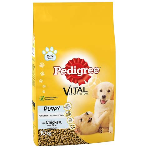 Puppy - Chicken and Rice , 10kg : Pedigree Puppy Medium Dog Complete ...