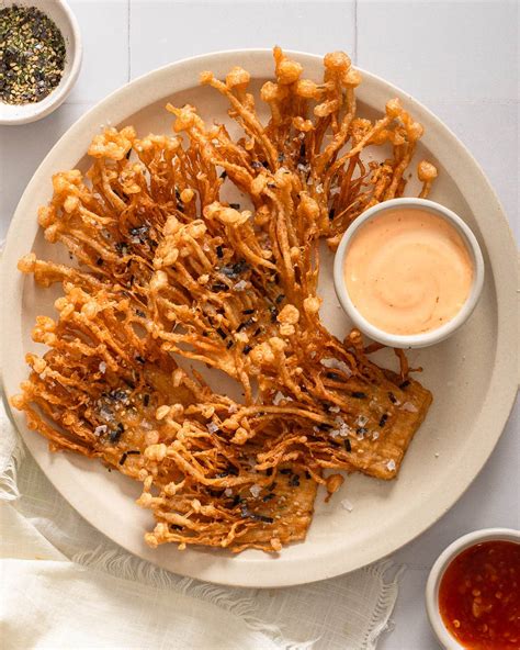 Fried Enoki Mushroom – Takes Two Eggs