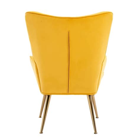 Modern Wide Tufted Velvet Wingback Chair