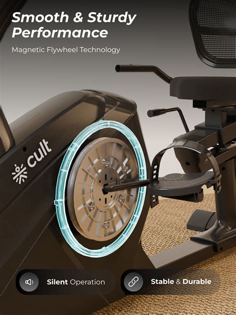 Buy Cult SmartBikeBariPro Magnetic Recumbent Bike| 8Kg Flywheel | Max ...