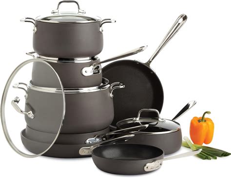 Amazon.com: Calphalon Premier Hard-Anodized Nonstick Cookware, 11-Piece ...