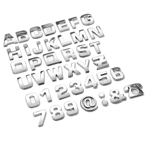 40 Pcs Car Emblem Letters Sticker Tone Metal | Ubuy India