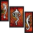 SAF paintings UV Textured Ganesh Modern Art Print Framed Painting Set ...