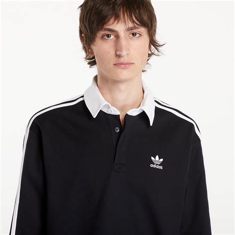 T-shirts adidas Adicolor Rugby Polo Shirt Black (IZ4806) | Footshop
