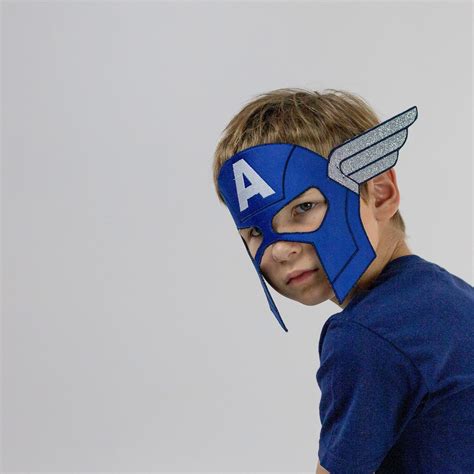 Superhero Mask America Themed Costume Mask for Kids and Adults - Etsy ...