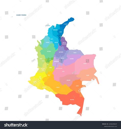 colombia political divisions map